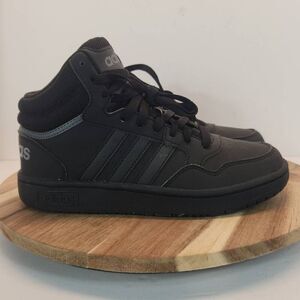 Adidas Hoops 3.0 Mid Basketball Shoe Size 5 Mens Triple Black
